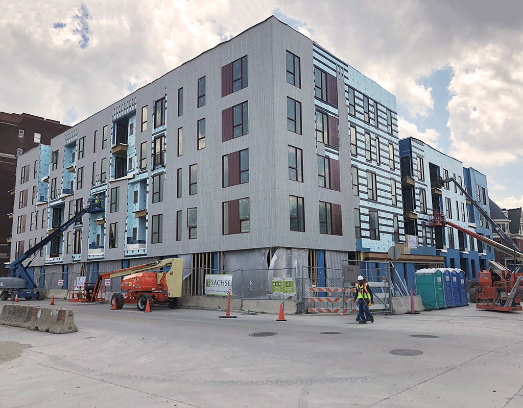 First of 6 Apartment Buildings Complete at City Modern Development