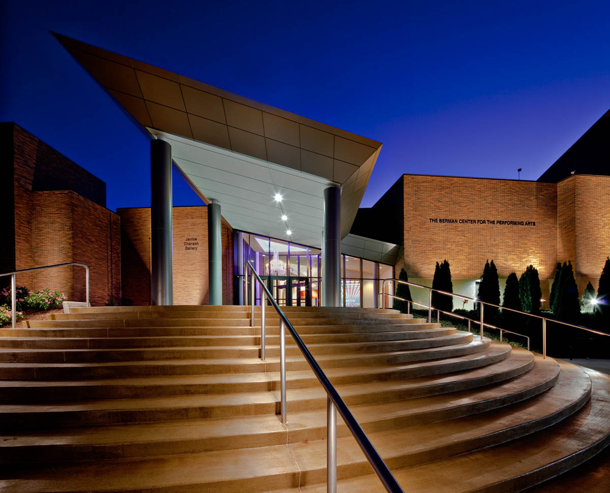A picture of the steps into a theater