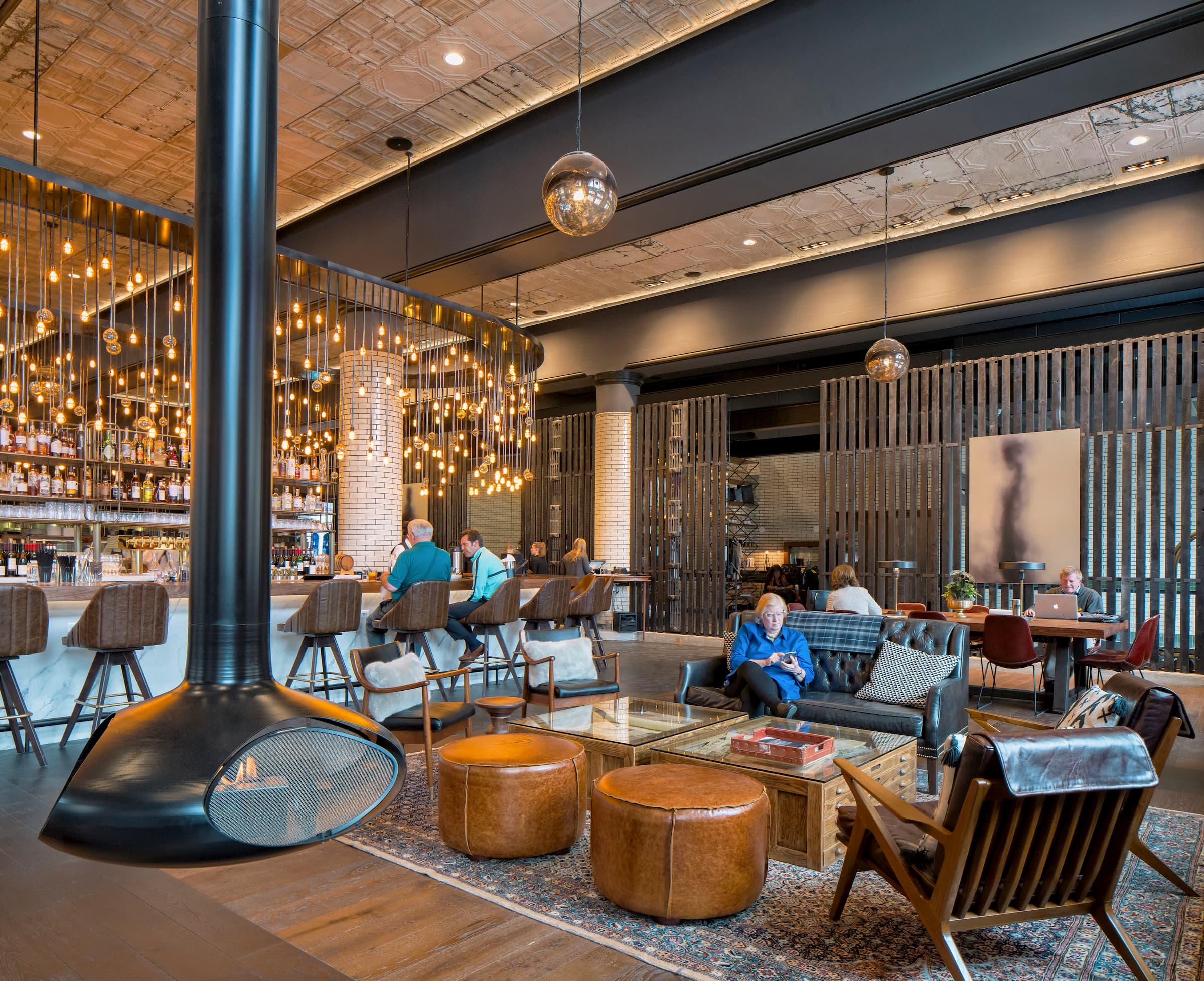 A picture of a seating area