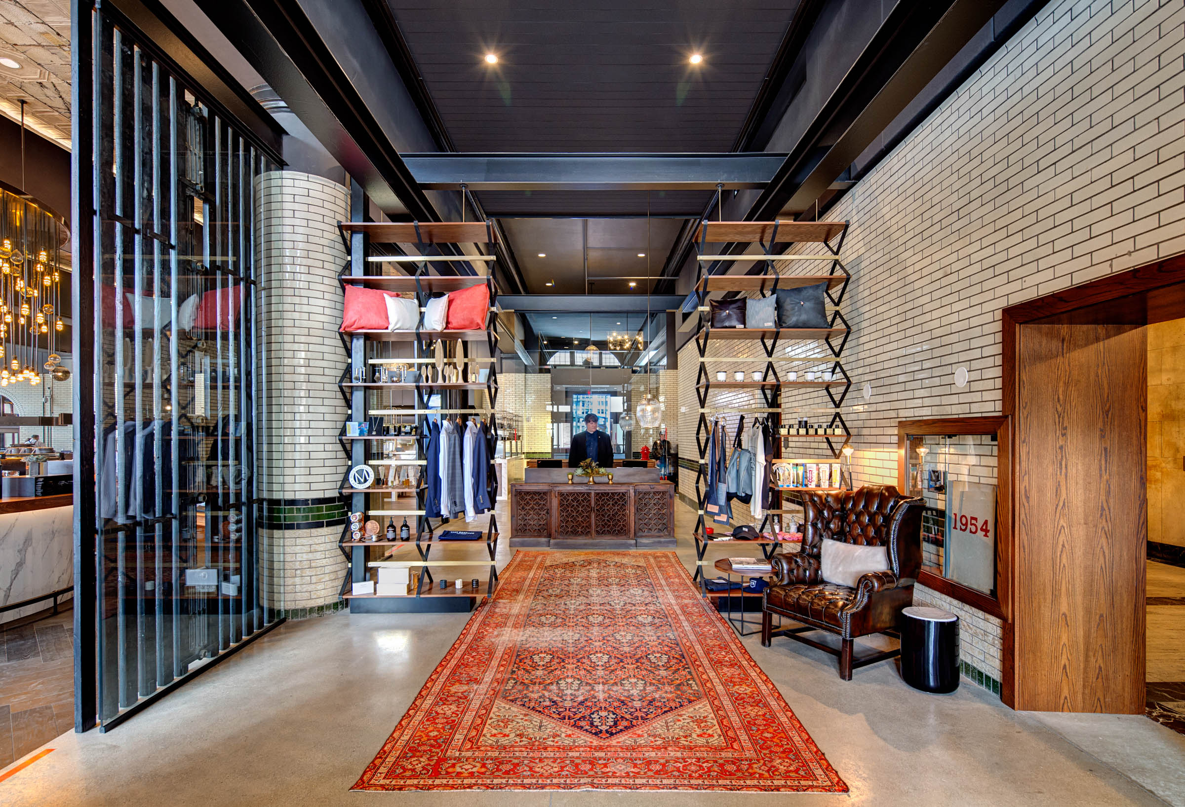 A photo of the lobby of a hotel