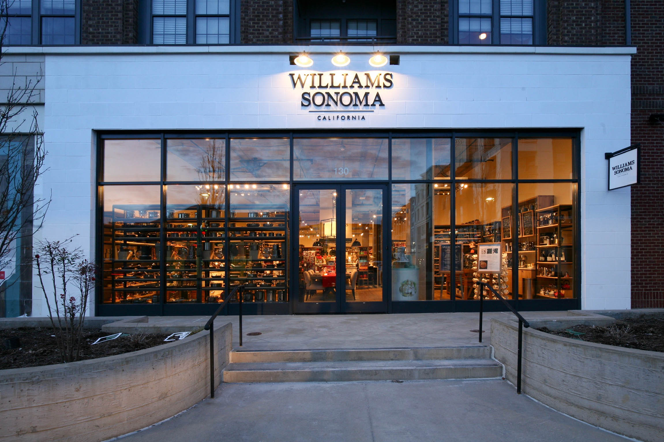 A photo of the doors of a retail store