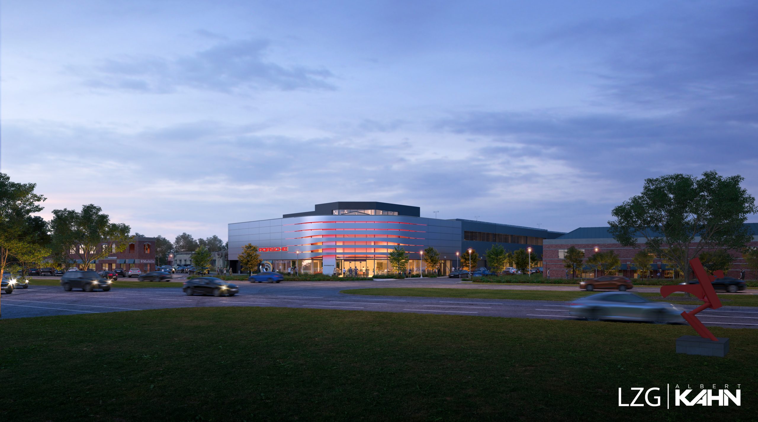 Fred Lavery Porsche at Night